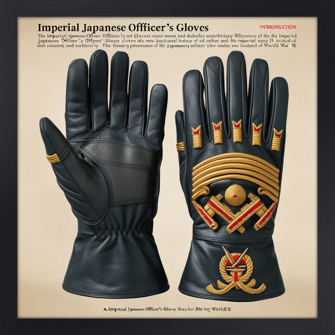 Imperial Japanese Officer's Gloves