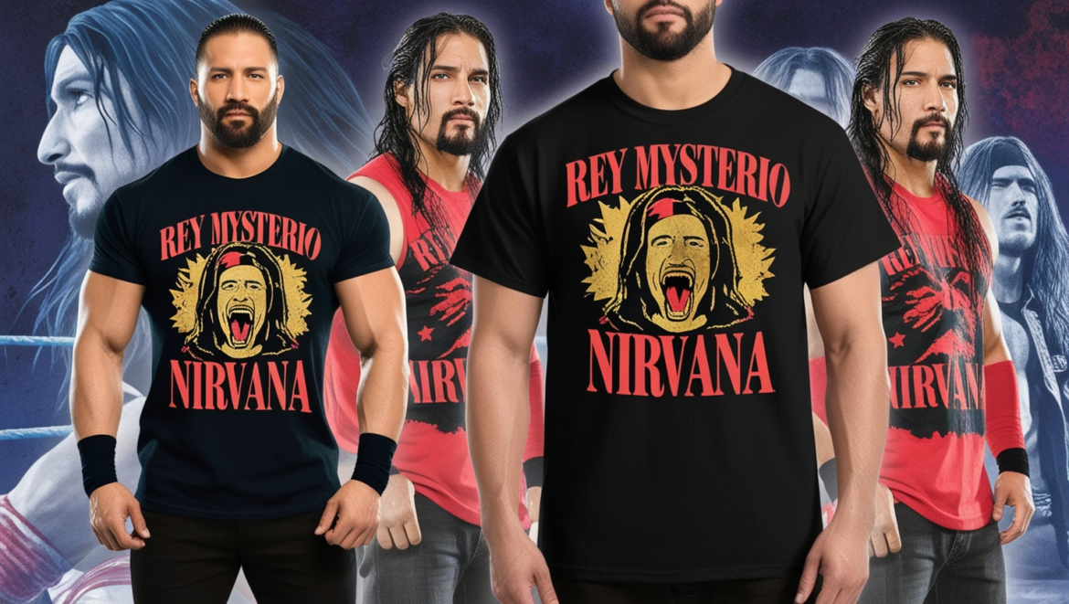 Rey Mysterio Nirvana Inspired Shirt: A Unique Fusion of Wrestling and Music Culture