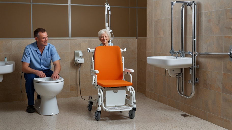 Hoists for Disabled People Aid in Bathing and Toileting