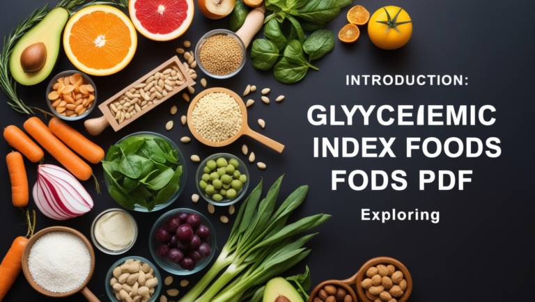 Low Glycemic Index Foods list pdf