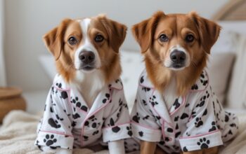 100 Cotton Capri Pajama Sets with Dogs on Them