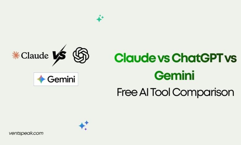 Claude vs ChatGPT vs Gemini Free AI Tool Comparison